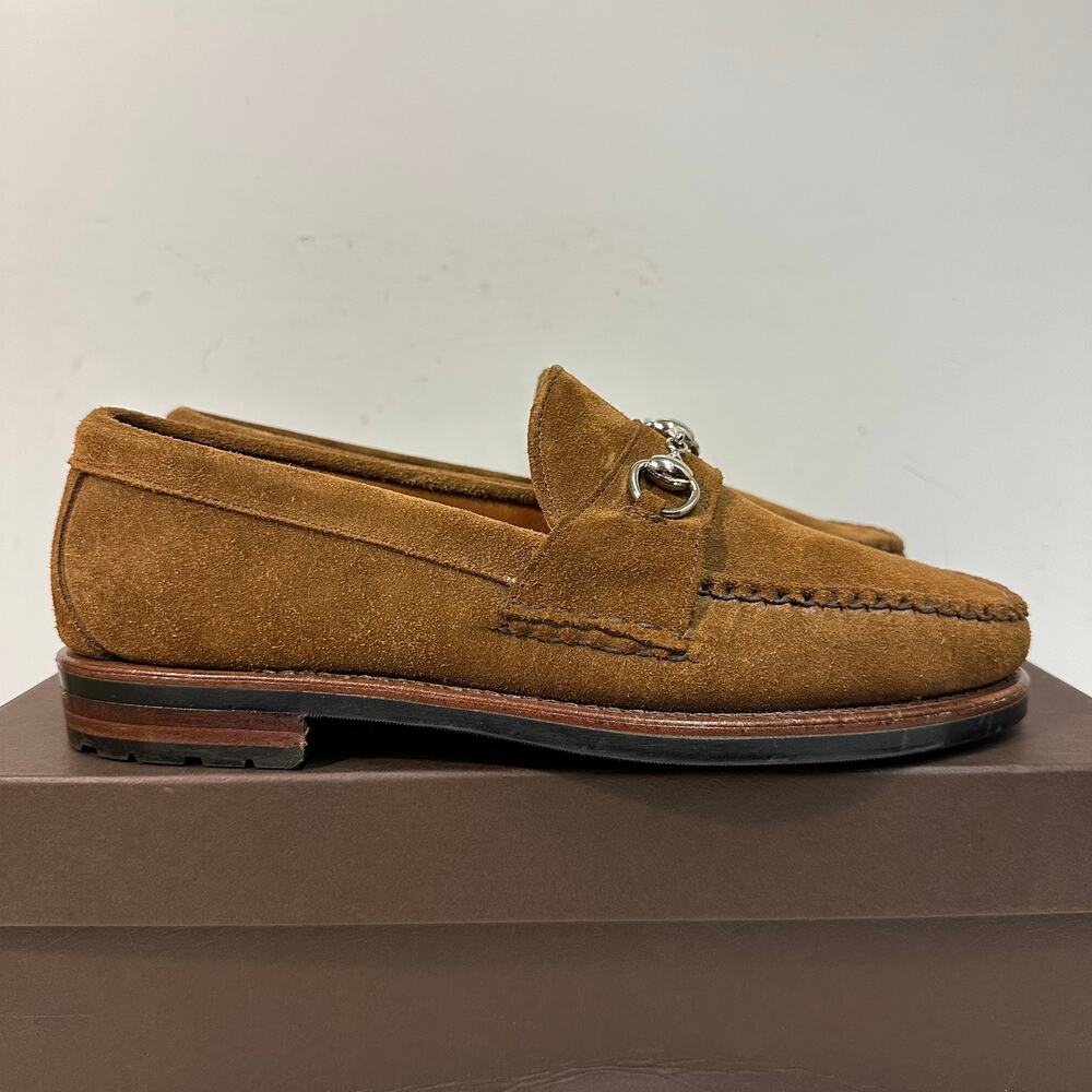 NIB RARE Rancourt & Co. Country Horsebit Loafer Snuff Suede Maine USA 8.5 D